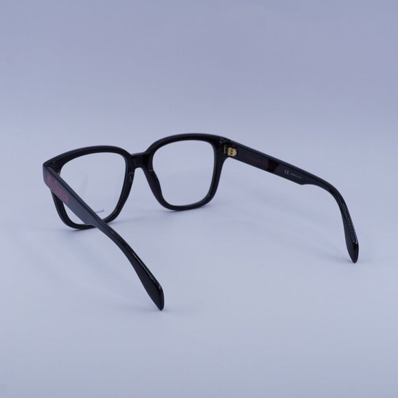 Alexander McQueen AM0333O 002 Eyeglasses Black 52mm Square Frame - Picture 7 of 10